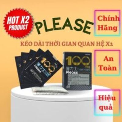 Tem ngậm hỗ trợ tăng cường sinh lí nam Please Orally Soluble Film 100mg 3 tem