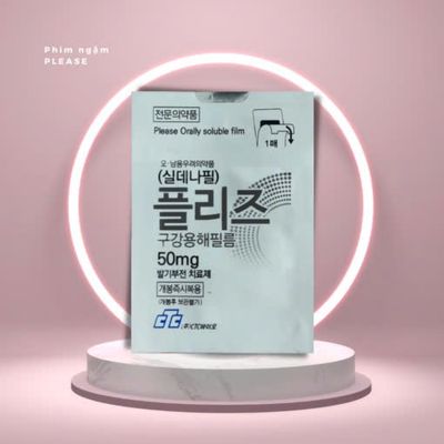 Tem ngậm hỗ trợ tăng cường sinh lí nam Please Orally Soluble Film 50mg 1 tem