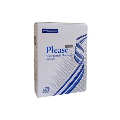 Tem ngậm hỗ trợ tăng cường sinh lí nam Please 100mg Hàn Quốc Chính Hãng 1 tem