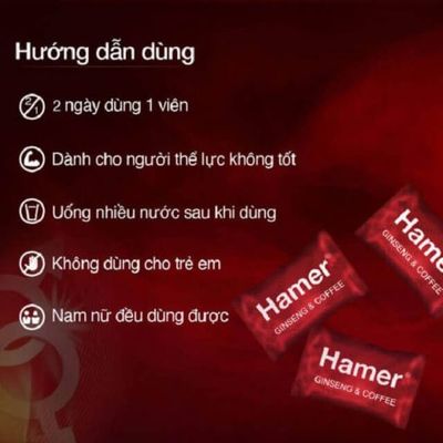 Kẹo hỗ trợ tăng cường sinh lí phái mạnh Kẹo Sâm Hamer Mỹ Chính Hãng USA 3 viên