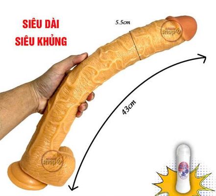 Dương vật giả siêu dài siêu khủng 43cm Hỗ Trợ Tăng Khoái Cảm Nam Nữ Chính Hãng