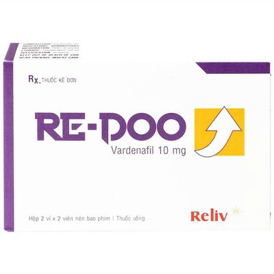 Viên uống hỗ trợ phái mạnh tăng bản lĩnh đàn ông Re-Doo 10 (Vardenafill 10mg) Reliv (2 vỉ x 2 viên)