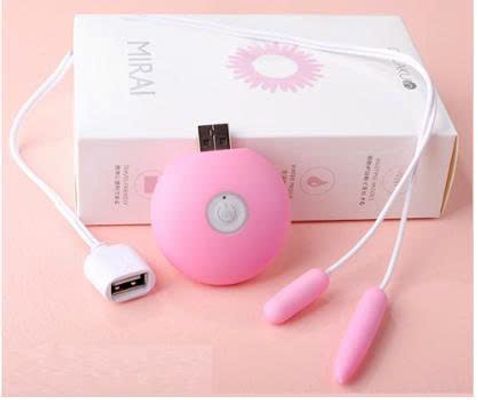 Trứng rung đôi mini Mirai cắm điện usb rung cực phê