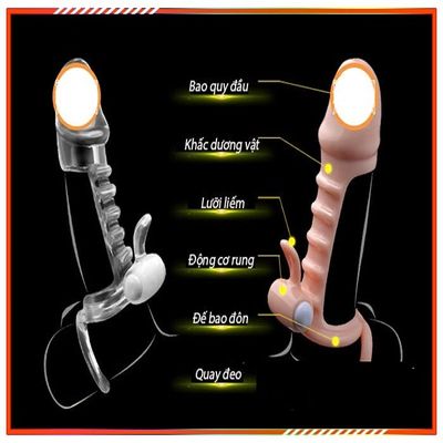 Bao cao su đôn dên có gai xương rồng