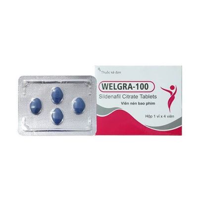 Viên Uống cường dương Welga 100mg – Hộp 4 viên