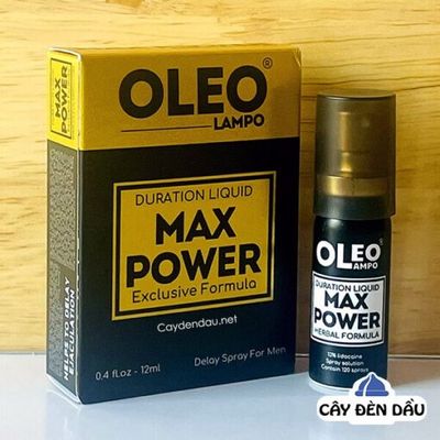 Chai xịt chống xuất tinh sớm Oleo Lampo Max Power 12ml
