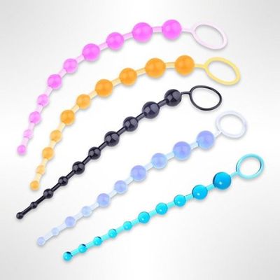 Chuỗi hạt kích thích hậu môn 10 viên bi tròn đặc