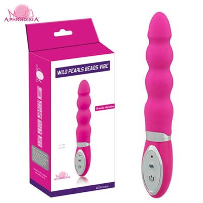 Massage hậu môn Aphrodisia Wild Pearls Beads Vibe rung 10 chế độ