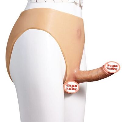 Dương vật giả đặc ruột liền quần cho Les