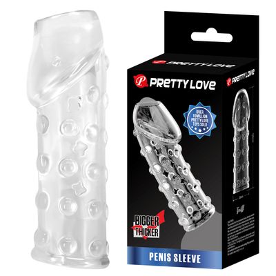 Bao Cao Su Đôn Dên Hỗ Trợ Tăng Khoái Cảm Nam Nữ Pretty Love PENIS SLEEVE 22gram Mẫu 2 Chính Hãng