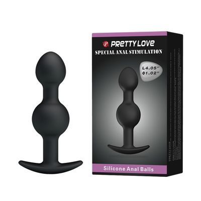 Dụng Cụ Kích Thích & Massage Hậu Môn Hỗ Trợ Tăng Khoái Cảm Nam Nữ Pretty Love Silicone Anal Ball 02 Chính Hãng