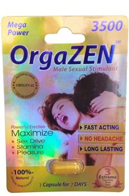 Viên uống hỗ trợ cương nam giới Orga.ZEN 3500 1 Viên Chính hãng 354033