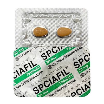 Viên uống hỗ trợ sinh lí nam giới SPCIAFILL hộp 2 vỉ x 2 viên Chính hãng