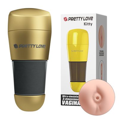 Âm Đạo Giả Nhiều Chế Độ Hỗ Trợ Tăng Khoái Cảm Nam Nữ Pretty Love Kitty Vàng 04 Chính Hãng