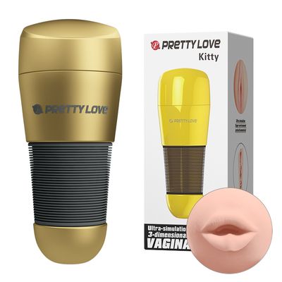 Âm Đạo Giả Nhiều Chế Độ Hỗ Trợ Tăng Khoái Cảm Nam Nữ Pretty Love Kitty Vàng 02 Chính Hãng