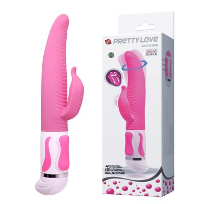 Máy Massage Hỗ Trợ Tăng Khoái Cảm Nam Nữ Silicone Rung Xoay Đa Năng Pretty Love Antoine Chính Hãng