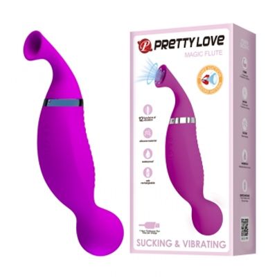 MÁY HÚT & MASSAGE PRETTYLOVE MAGIC FLUTE TÍM CHÍNH HÃNG