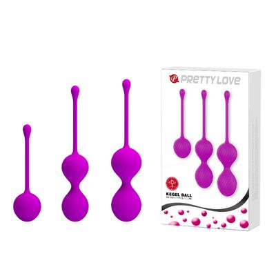 Trứng Rung Hỗ Trợ Tăng Khoái Cảm Nam Nữ Pretty Love Kegel Ball Silicone Three-In-One