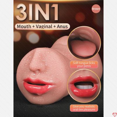 Âm đạo giả silicon hình miệng lưỡi liếm nguyên khối như thật giá rẻ