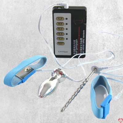 Bộ dụng cụ xung điện massage hậu môn và dương vật cực phê