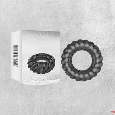 Vòng đeo dương vật 3D kéo dài xuất tinh Cock Ring Đen chính hãng