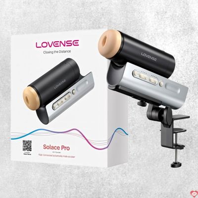 Máy thủ dâm Lovense Solace Pro AI âm đạo giả cao cấp kết nối app cảm giác thật