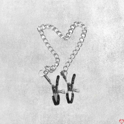 Kẹp vú kích thích đầu ti có dây xích phụ kiện BDSM
