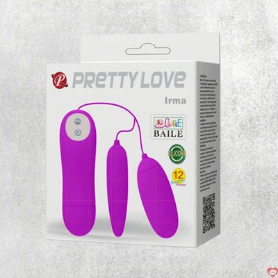 Máy Massage Hỗ Trợ Giải Tỏa Cho Nữ Trứng Rung Pretty Love Irma 12 Chế Độ Pin Chính Hãng