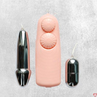 Máy Massage Hỗ Trợ Giải Tỏa Cho Nữ Trứng rung đôi inox cao cấp Baile tăng khoái cảm Chính Hãng