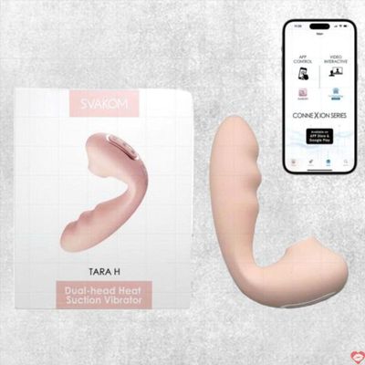 Máy Massage Hỗ Trợ Giải Tỏa Cho Nữ Svakom Tara H âm đạo 2 đầu rung hút sưởi ấm Chính Hãng