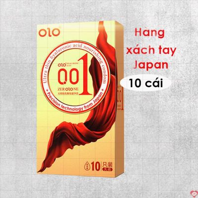 Bao cao su Olo 0.01 vàng Square Gold gân gai siêu mỏng chính hãng bảo vệ