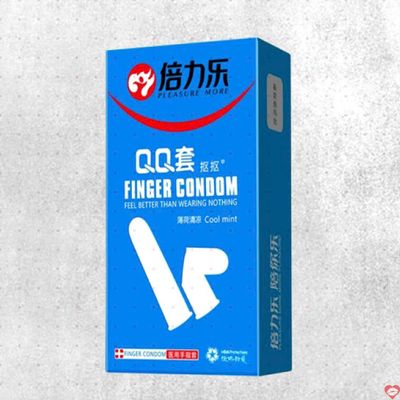 Bao cao su ngón tay mát lạnh Beilile QQ Cool Mint hộp 10 Cái 348518