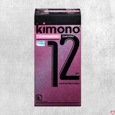 Bao cao su Kimono Hồng 0.03mm siêu mỏng hương anh đào hộp 12 cái chất lượng mềm mại