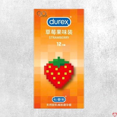 Bao cao su Durex Vị Dâu 56mm Hộp 12 Cái - Mềm Mại Kích Thích