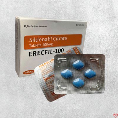 Viên uống hỗ trợ phái mạnh tăng bản lĩnh đàn ông Erecfil 100 4 Viên