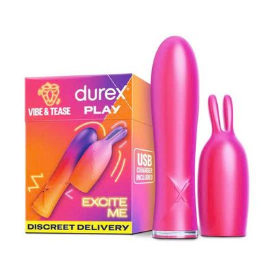 Máy Rung Tăng Khoái Cảm Durex Vibe & Tease 2 in 1 Vibrator and Teaser Tip