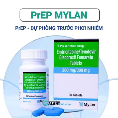 Viên uống PrEP Mylan hộp 30 viên – Dự phòng trước phơi nhiễm HIV