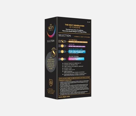 Bao Cao Su Cao Cấp 4 Tính Năng Mỏng, Kích Thích Nữ, Bình Thường, Nhiều Gel SKYN® Selection Condom Variety Pack 12 Cái