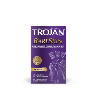 Bao Cao Su Trojan Gân Điểm Nổi™ BareSkin™ Studded Condoms