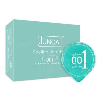 Bao cao su siêu mỏng Juncai Spearmint kéo dài thời gian hộp 10 chiếc chính hãng