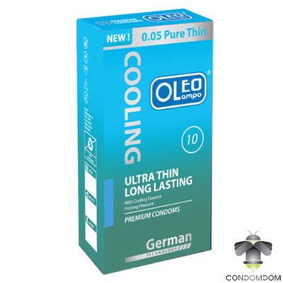 [Free Ship] Bao cao su Oleo Cooling siêu mỏng tinh dầu bạc hà mát lạnh hộp 10 chiếc