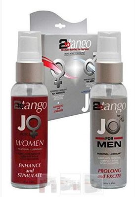 Bộ Đôi Tăng Khoái Cảm Nữ & Kéo Dài Quan Hệ Nam - JO 2 Tango 2 chai x 60ml