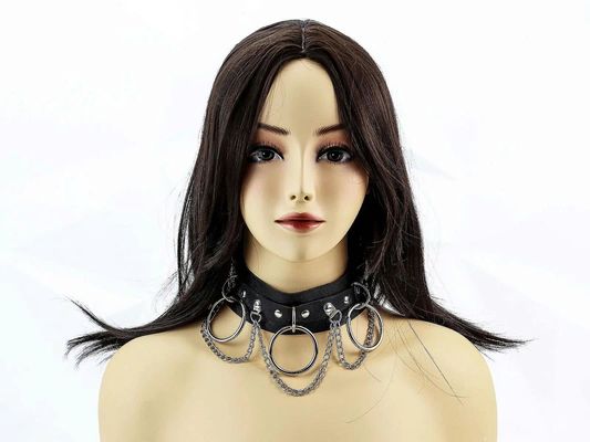 Vòng cổ da inox bạo dâm phong cách BDSM quyến rũ Chính Hãng