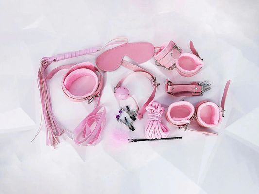 Bộ đồ chơi bạo dâm 10 món màu hồng gợi cảm Chính Hãng