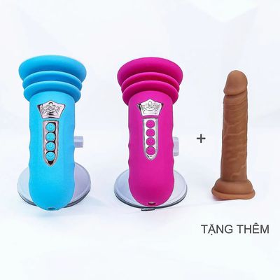 Đế gắn dương vật có đế rung thụt pin sạc (không bao gồm dương vật giả)