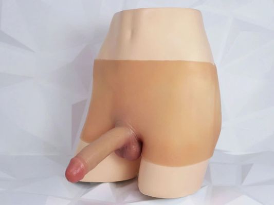 Quần silicon gắn dương vật giả rỗng ruột siêu mềm