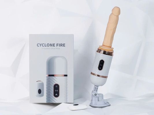 Dương vật giả rung thụt phát nhiệt Cyclone Fire điều khiển từ xa