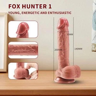 Dương Vật Gắn Tường YEAIN Không Rung Silicone Nguyên Khối Hàng Chính Hãng (DVT22)