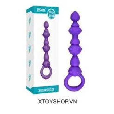 Máy Massage Hỗ Trợ Giải Tỏa Hậu Môn Dạng Chuỗi Có Bi Và Lỗ Xỏ Ngón Chính Hãng