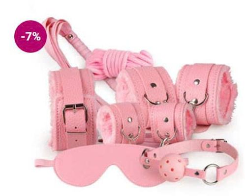 Bộ Dụng Cụ Bạo Dâm 7 Món Lót Lông (SM08)